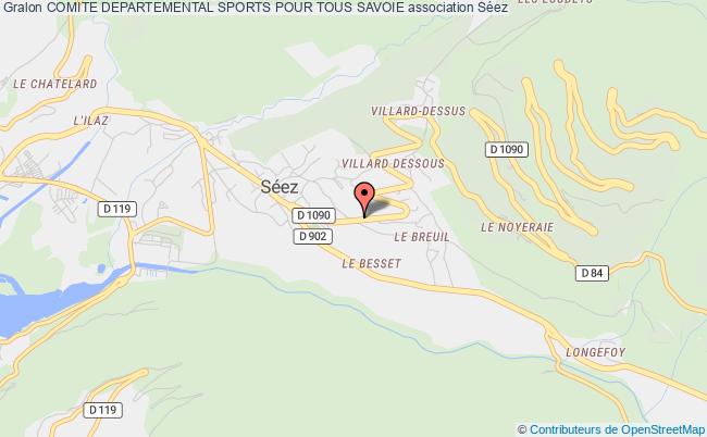 plan association Comite Departemental Sports Pour Tous Savoie Séez