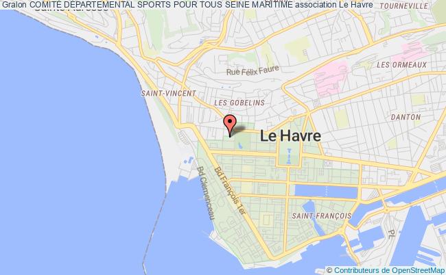 plan association ComitÉ DÉpartemental Sports Pour Tous Seine Maritime Le Havre