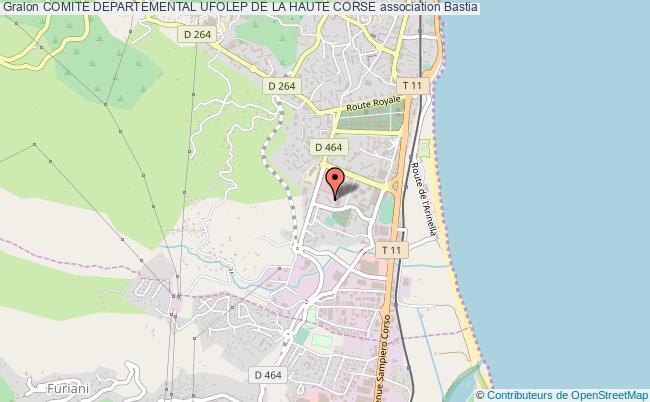 plan association Comite Departemental Ufolep De La Haute Corse Bastia