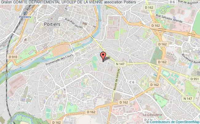plan association Comite Departemental Ufolep De La Vienne Poitiers