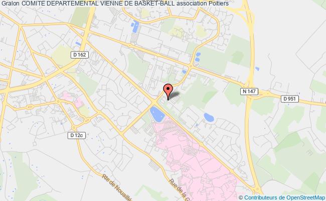 plan association Comite Departemental Vienne De Basket-ball Poitiers