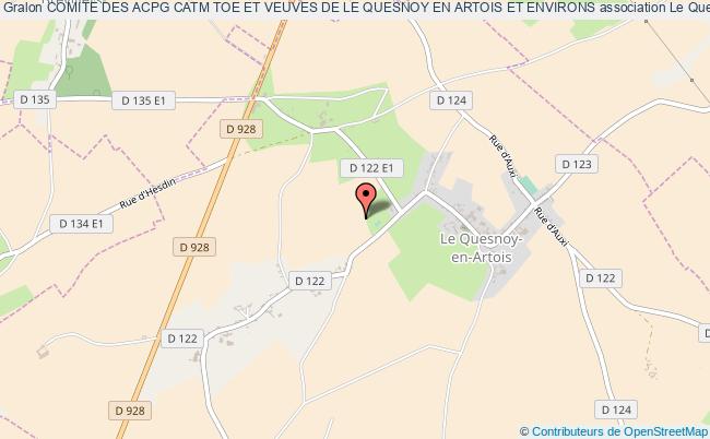 plan association Comite Des Acpg Catm Toe Et Veuves De Le Quesnoy En Artois Et Environs Le    Quesnoy-en-Artois