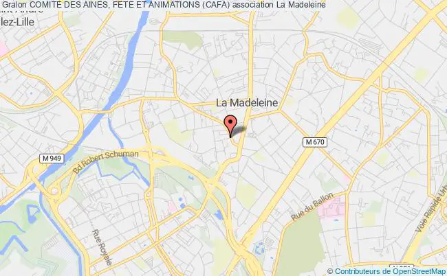 plan association Comite Des Aines, Fete Et Animations (cafa) La    Madeleine