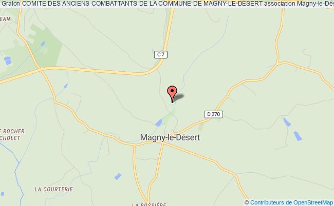 plan association Comite Des Anciens Combattants De La Commune De Magny-le-desert Magny-le-Désert