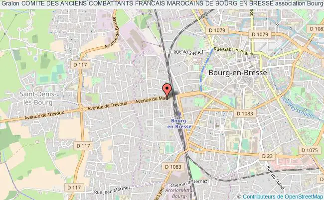 plan association Comite Des Anciens Combattants Francais Marocains De Bourg En Bresse Bourg-en-Bresse
