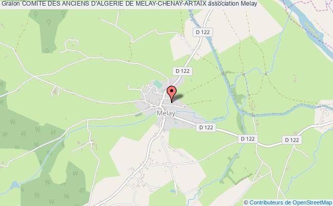 plan association Comite Des Anciens D'algerie De Melay-chenay-artaix Melay