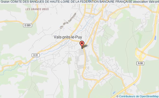 plan association Comite Des Banques De Haute-loire De La Federation Bancaire FranÇaise Vals-près-le-Puy