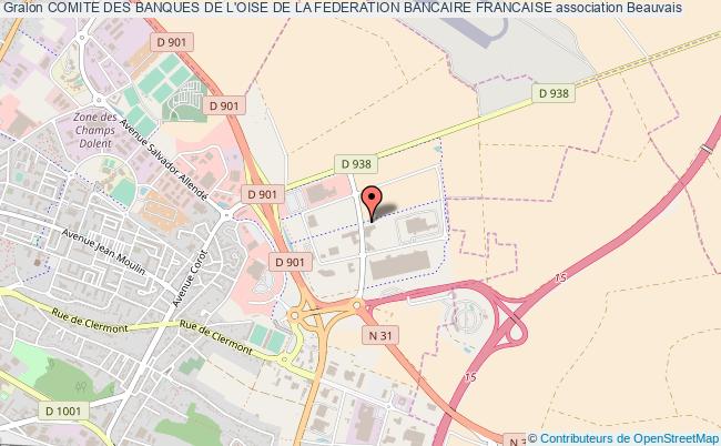 plan association Comite Des Banques De L'oise De La Federation Bancaire Francaise Beauvais