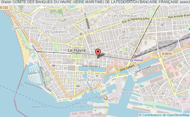 plan association Comite Des Banques Du Havre (seine Maritime) De La Federation Bancaire FranÇaise Le Havre