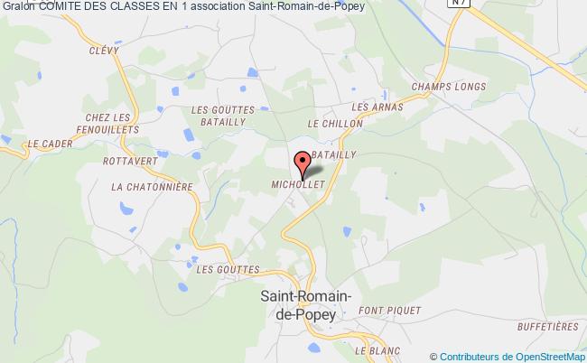 plan association Comite Des Classes En 1 Saint-Romain-de-Popey