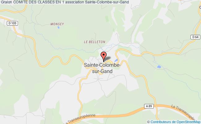 plan association Comite Des Classes En 1 Sainte-Colombe-sur-Gand