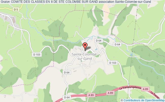 plan association ComitÉ Des Classes En 8 De Ste Colombe Sur Gand Sainte-Colombe-sur-Gand