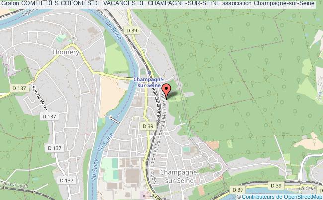 plan association Comite Des Colonies De Vacances De Champagne-sur-seine Champagne-sur-Seine