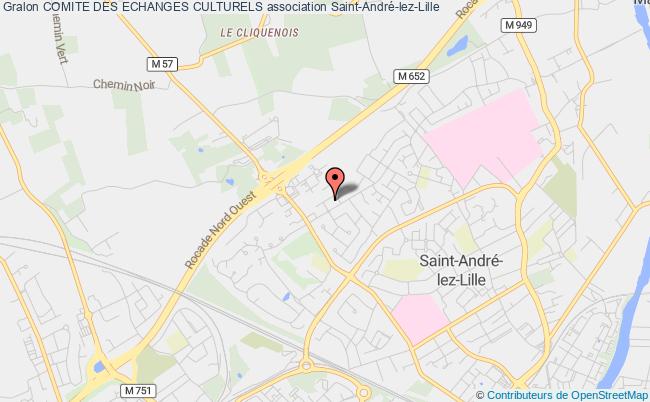 plan association Comite Des Echanges Culturels Saint-André-lez-Lille