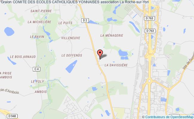 plan association Comite Des Ecoles Catholiques Yonnaises La    Roche-sur-Yon