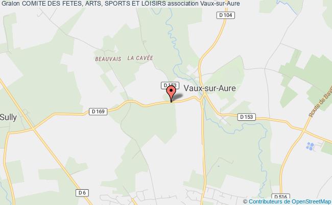 plan association Comite Des Fetes, Arts, Sports Et Loisirs Vaux-sur-Aure