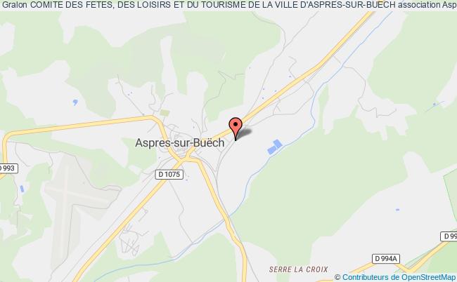 plan association Comite Des Fetes, Des Loisirs Et Du Tourisme De La Ville D'aspres-sur-buech Aspres-sur-Buëch