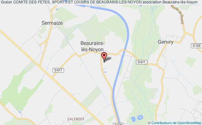 plan association Comite Des Fetes, Sports Et Loisirs De Beaurains-les-noyon Beaurains-lès-Noyon