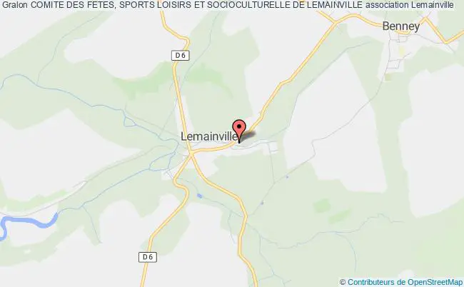 plan association Comite Des Fetes, Sports Loisirs Et Socioculturelle De Lemainville Lemainville