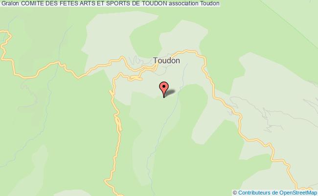 plan association Comite Des Fetes Arts Et Sports De Toudon Toudon