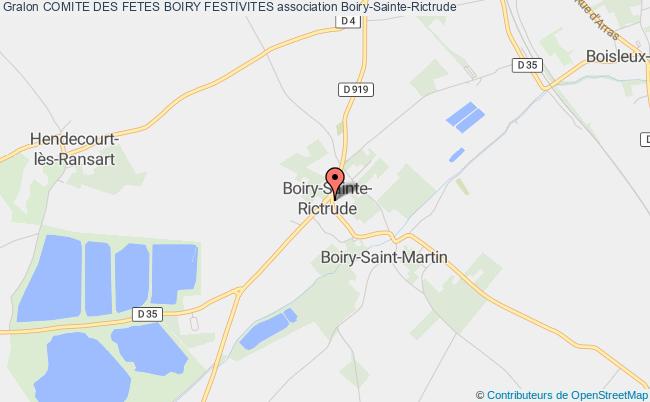 plan association Comite Des Fetes Boiry Festivites Boiry-Sainte-Rictrude