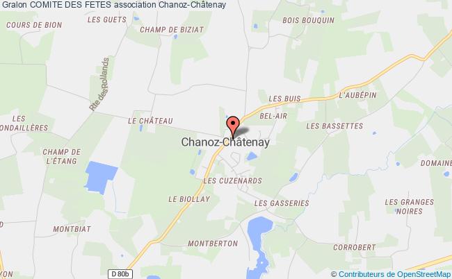 plan association Comite Des Fetes Chanoz-Châtenay