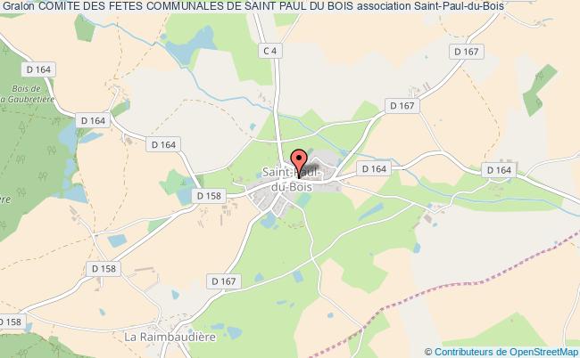 plan association Comite Des Fetes Communales De Saint Paul Du Bois Saint-Paul-du-Bois