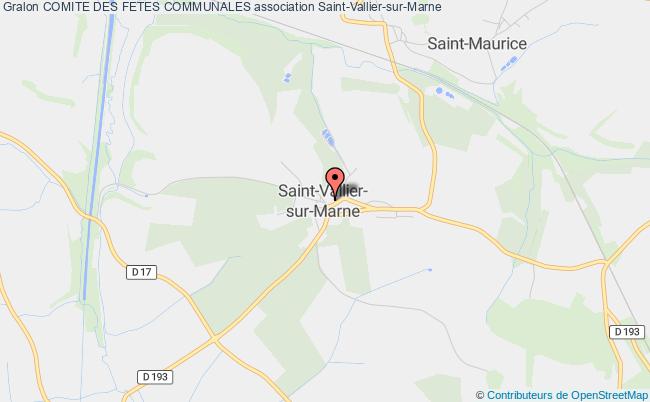 plan association Comite Des Fetes Communales Saint-Vallier-sur-Marne