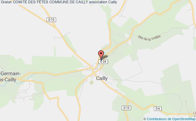 plan association ComitÉ Des FÊtes Commune De Cailly Cailly
