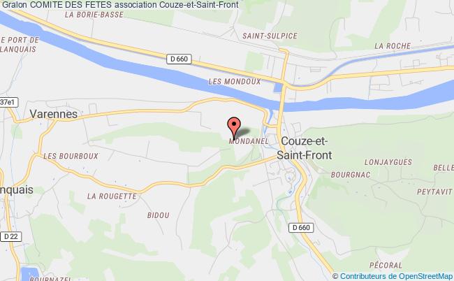 plan association Comite Des Fetes Couze-et-Saint-Front