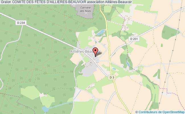 plan association Comite Des FÊtes D'aillieres-beauvoir Aillières-Beauvoir