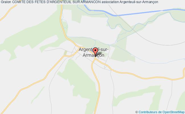 plan association Comite Des Fetes D'argenteuil Sur Armancon Argenteuil-sur-Armançon
