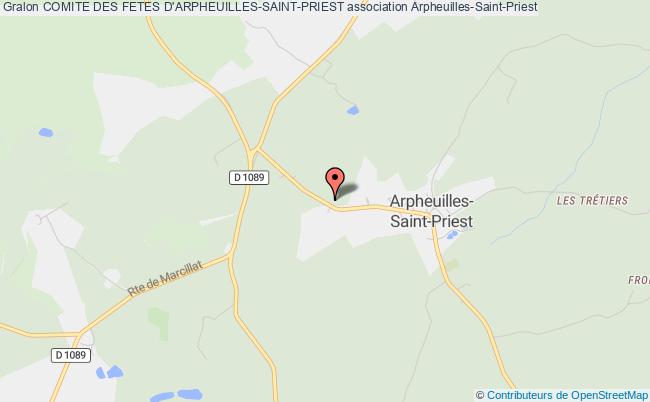 plan association Comite Des Fetes D'arpheuilles-saint-priest Arpheuilles-Saint-Priest