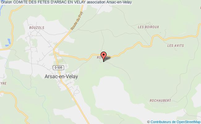 plan association Comite Des Fetes D'arsac En Velay Arsac-en-Velay