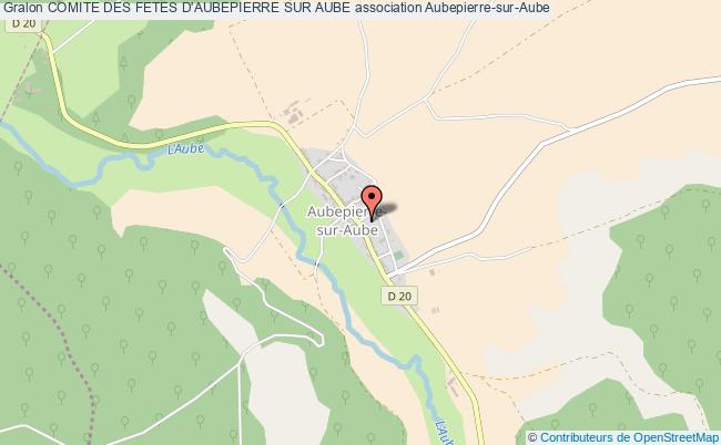 plan association Comite Des Fetes D'aubepierre Sur Aube Aubepierre-sur-Aube