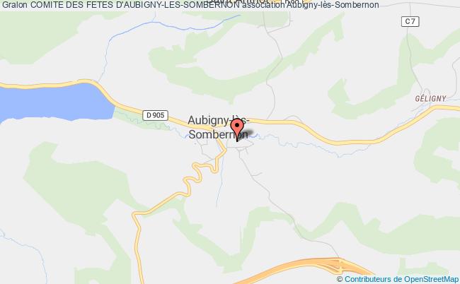 plan association Comite Des Fetes D'aubigny-les-sombernon Aubigny-lès-Sombernon