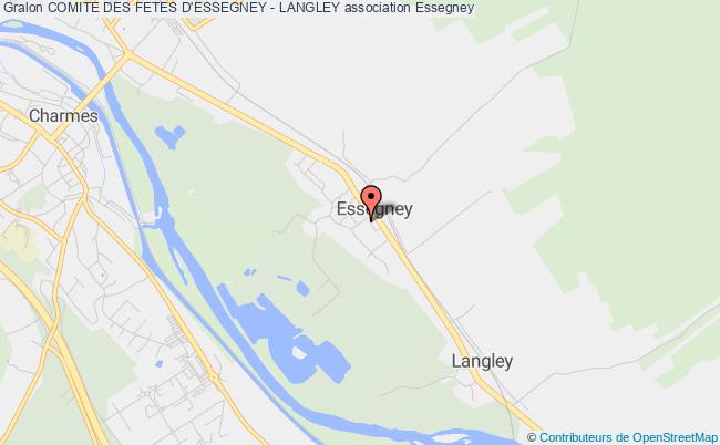 plan association Comite Des Fetes D'essegney - Langley Essegney