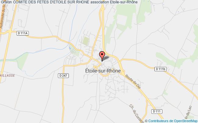plan association Comite Des Fetes D'etoile Sur Rhone Étoile-sur-Rhône