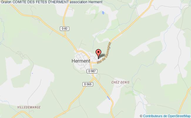 plan association Comite Des Fetes D'herment Herment