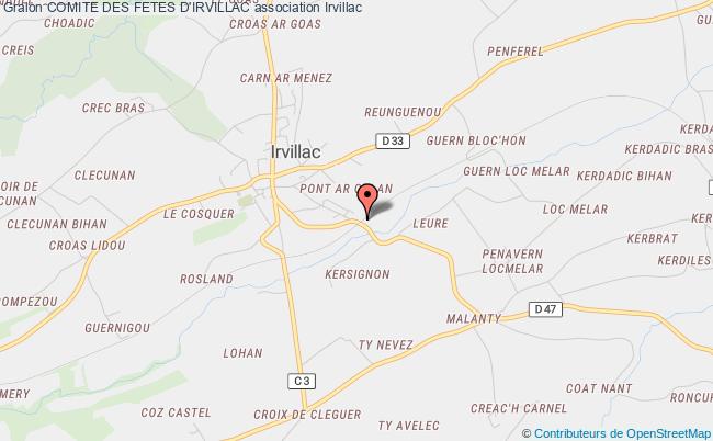 plan association Comite Des Fetes D'irvillac Irvillac