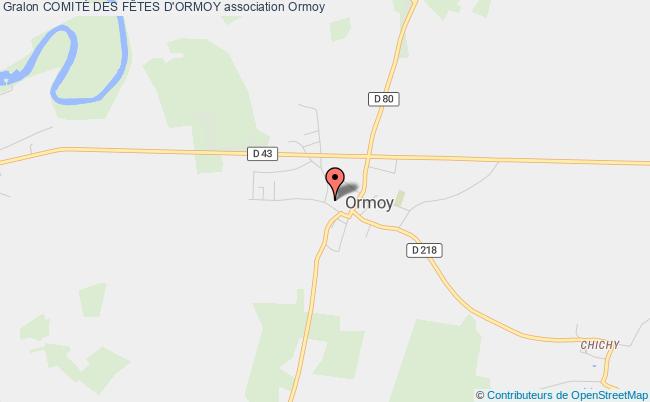 plan association ComitÉ Des FÊtes D'ormoy Ormoy