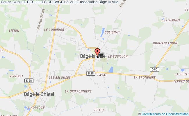 plan association Comite Des Fetes De Bage La Ville Bâgé-la-Ville