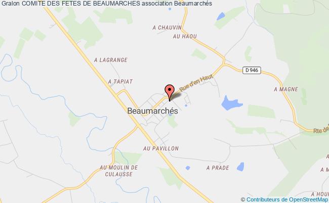 plan association Comite Des Fetes De Beaumarches Beaumarchés