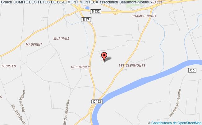 plan association Comite Des Fetes De Beaumont Monteux BEAUMONT-MONTEUX