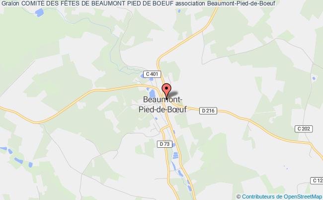 plan association ComitÉ Des FÊtes De Beaumont Pied De Boeuf Beaumont-Pied-de-Boeuf