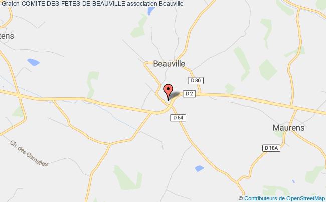 plan association Comite Des Fetes De Beauville Beauville