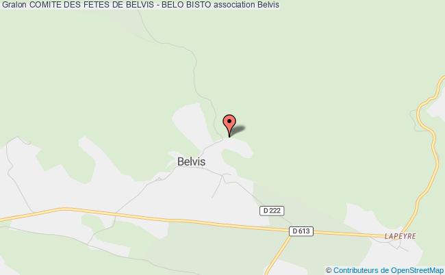 plan association Comite Des Fetes De Belvis - Belo Bisto Belvis