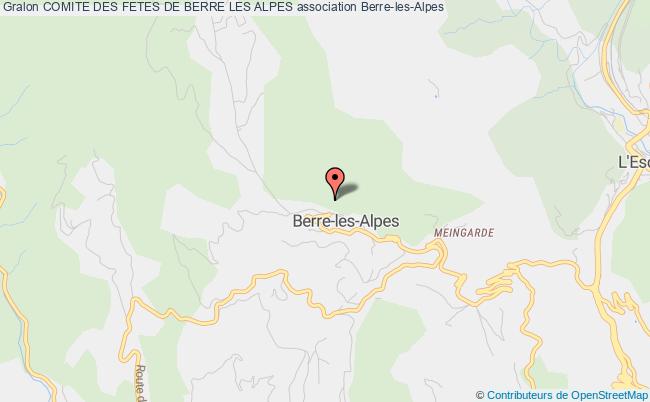 plan association Comite Des Fetes De Berre Les Alpes Berre-les-Alpes