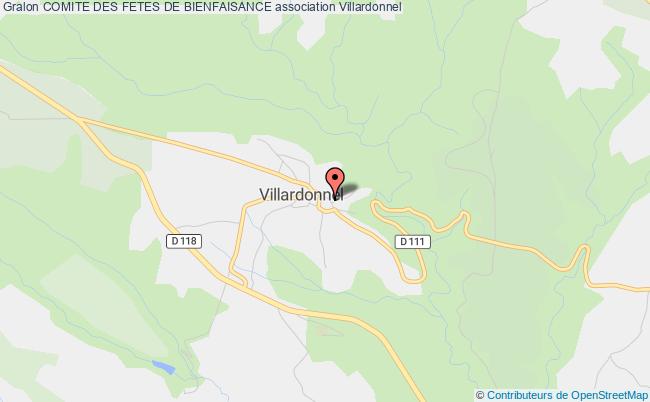 plan association Comite Des Fetes De Bienfaisance Villardonnel