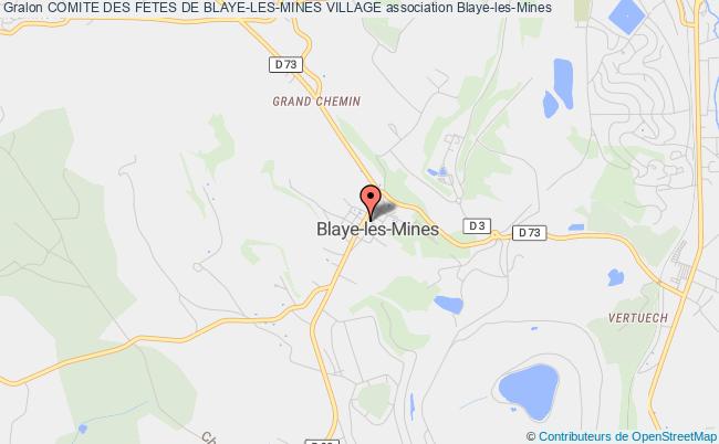 plan association Comite Des Fetes De Blaye-les-mines Village Blaye-les-Mines